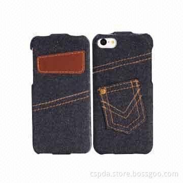Jeans Cases for iPhone 5C, with Pocket Design